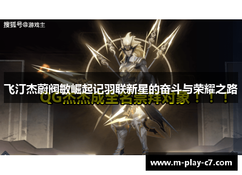 飞汀杰蔚阀敏崛起记羽联新星的奋斗与荣耀之路 飞汀杰蔚阀敏崛起记羽联新星的奋斗与荣耀之路
